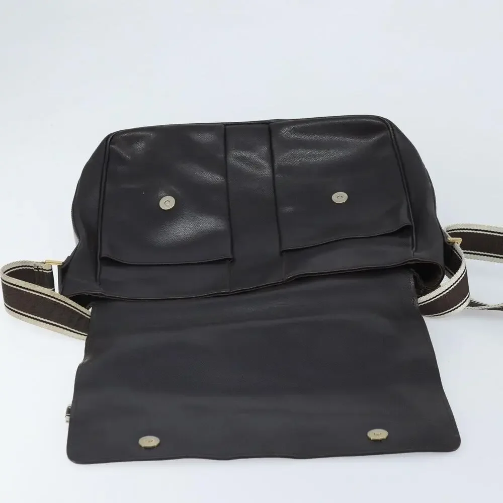 Salvatore Ferragamo Leather Shoulder Bag Brown